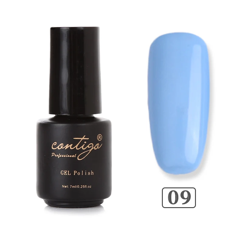 Contigo красный цвет серии УФ-гель для ногтей Vernis Полупостоянный УФ Led Замачивание гель Лак яркий модный дизайн ногтей лак - Цвет: 09