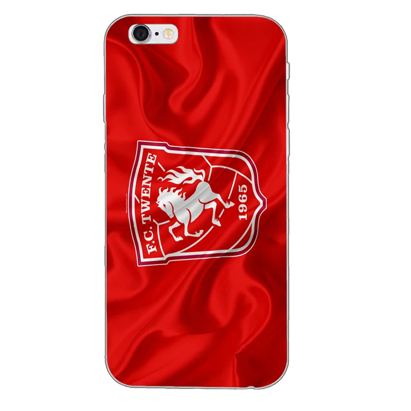 Для FC Twente мягкий, силиконовый, из ТПУ чехол для телефона для Apple iPhone 4 4S 5 5S 5c SE 6 6s plus, 7, 7 plus, 8, 8 plus, X