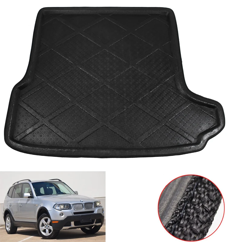 

Hsanzeo Car Rear Trunk Mat Boot Liner Cargo Tray Floor Carpet Mud Kick Protector for BMW X3 E83 2007 2008 2009 2010