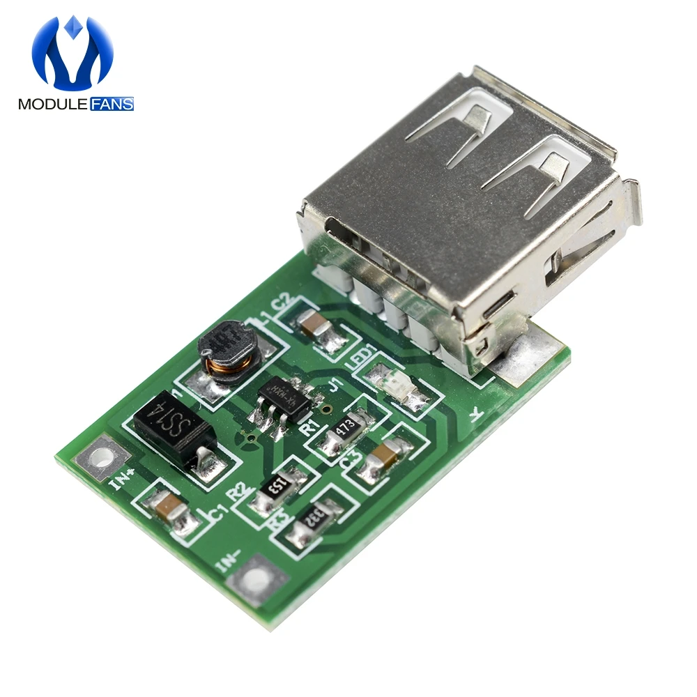 5 шт. DC 0 9 V 5V 600MA повышающий усилитель USB мобильного Питание зарядная Модульная