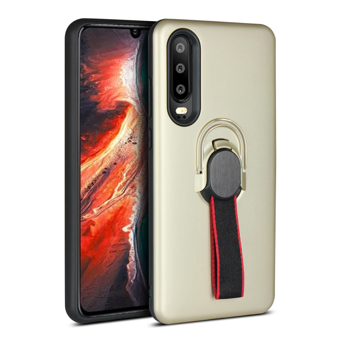 Гибридный Броня чехол для huawei P30 противоударный чехол для P 30 ELE-L09 ELE-L29 2 в 1 Гибридный Невидимый Стенд чехол ELE L09 L29 принципиально