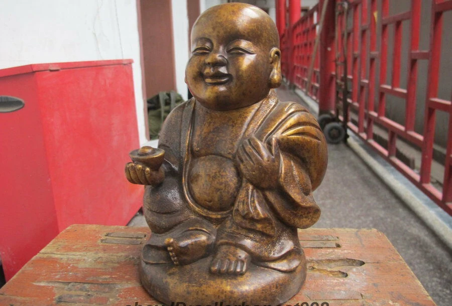 Тибетская искусственная благоприятная буддийская лампа YuanBao|Статуи и