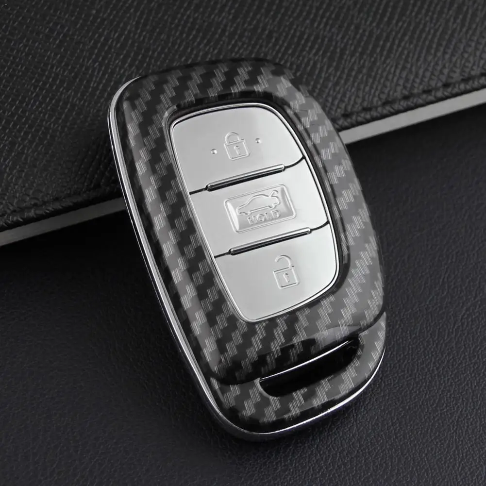 Твердый корпус из АБС пластика углеродное волокно ключ чехол для- hyundai Sonata- hyundai Tucson- hyundai Elantra