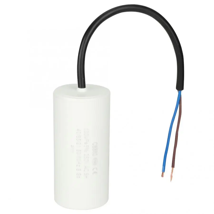 CBB60 250V AC 100 мкФ 50/60Hz конденсатор с проводным выводом для воздушного компрессора