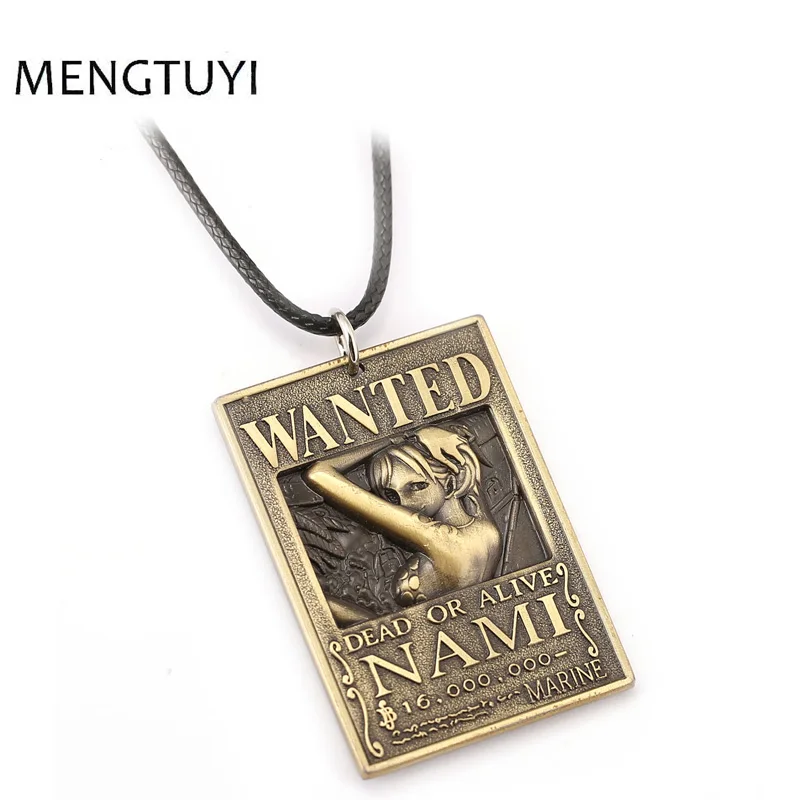 

J Store аниме сувенир один кусок хотели Nami сплав ожерелья подвески ожерелье для женщин мужчин Косплей сувенир