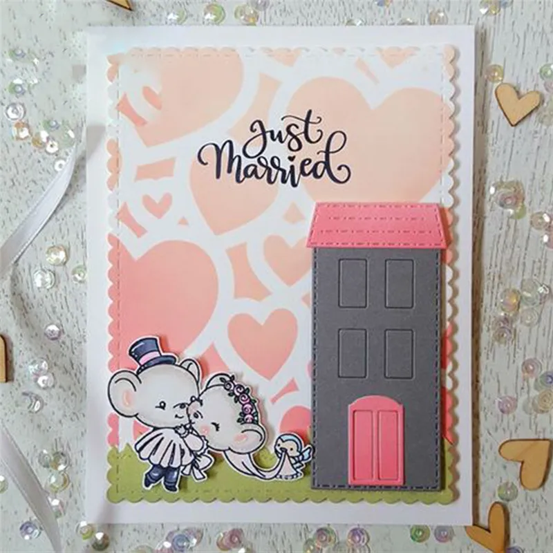 GJCrafts 2019 New Building Dies Metal Cutting for Scrapbooking DIY Album Embossing Stencils Paper Craft Cut | Дом и сад