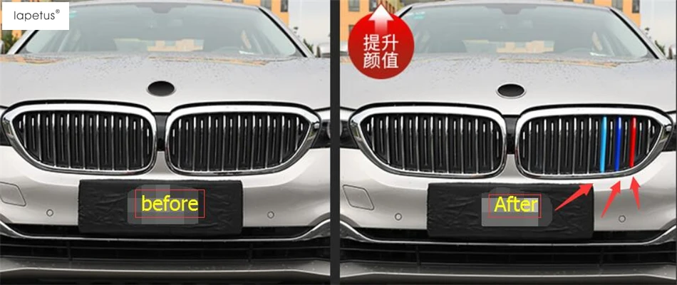 Аксессуары Lapetus для BMW 5 серии Sedan G30 530I 2017 - 2021 передняя решетка гриля красочное