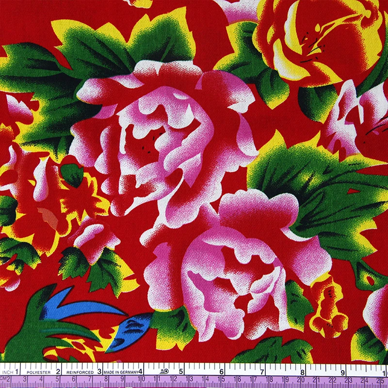 50*140 см Цветочная Лоскутная 100 хлопковая ткань для тканевых детских постельных принадлежностей домашний текстиль для шитья куклы тильда, c745 - Цвет: 1043262001