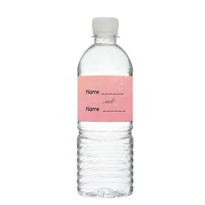 --spt06pink 6 шт Свадебные бутылки воды этикетки стикер открытка-приглашение день рождения обертки украшения поставки пользовательское имя Дата - Цвет: --spt06pink