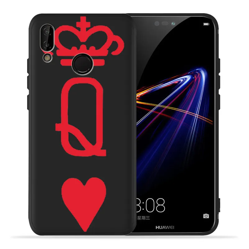 Чехол king queen Crown DIY для huawei P8 P10 P20 P30 mate 10 20 Honor 8 8X 8C 9 V20 10 Lite Plus Pro, чехол, чехол - Цвет: H1675