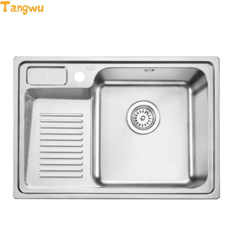 Кухонная раковина бесплатная доставка из нержавеющей стали моющая корыта один