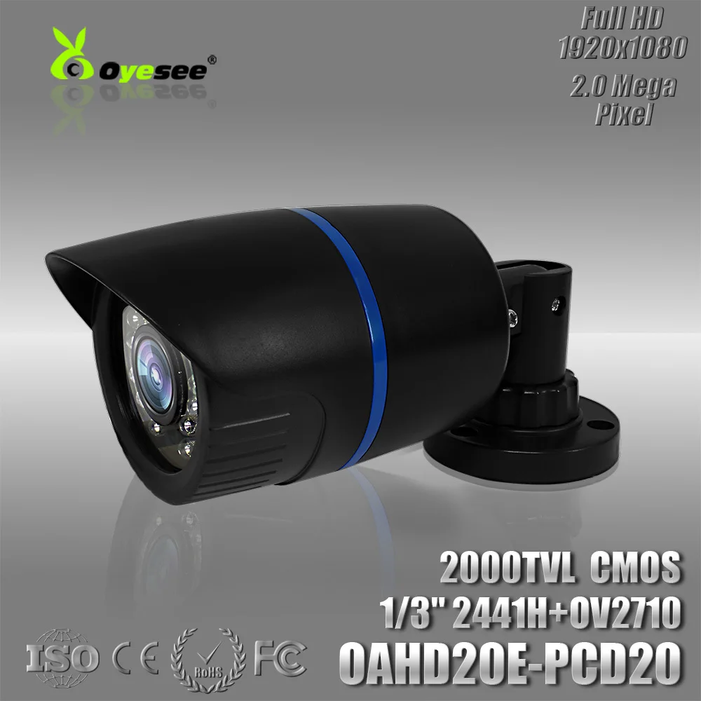 Наблюдения ИК 2000TVL 1080 P AHD камеры видеонаблюдения 3.6 мм Объектив С ИК-Фильтр крытый