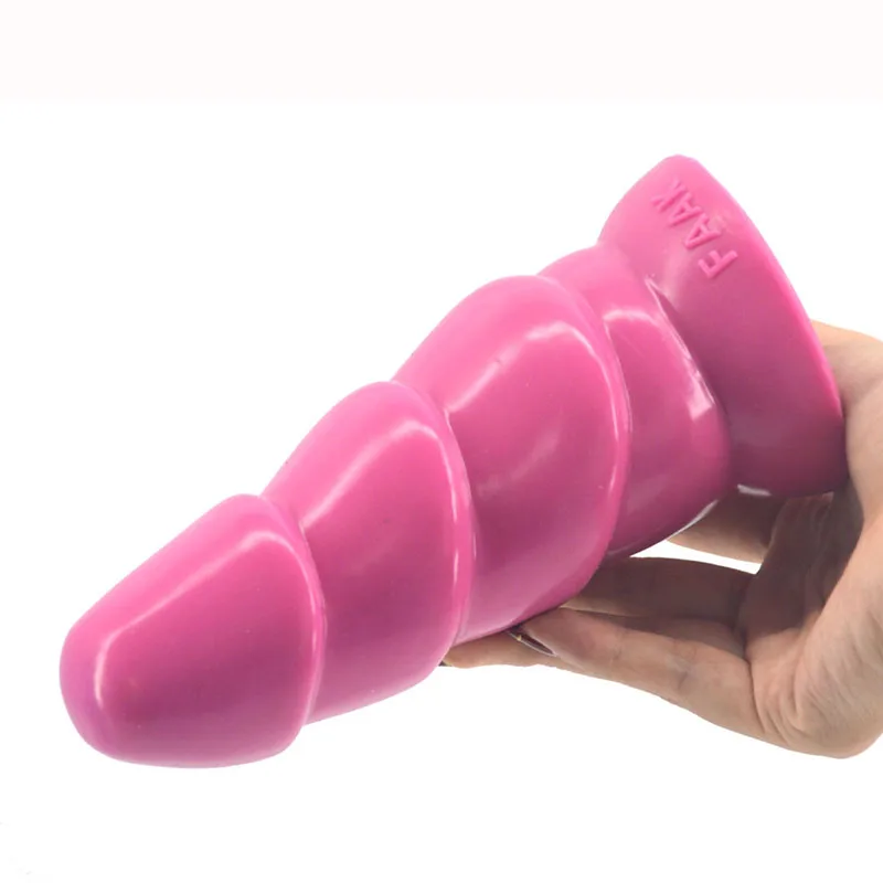 Silicone Smooth Anal Dildo 3D Three-dimensional carving Pink coat Bright sexy Adult Product for female Massage vagina sex orgasm |