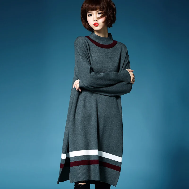 Полосатый новые 2016 женщины теплый трикотажные гольфы все матч свободные