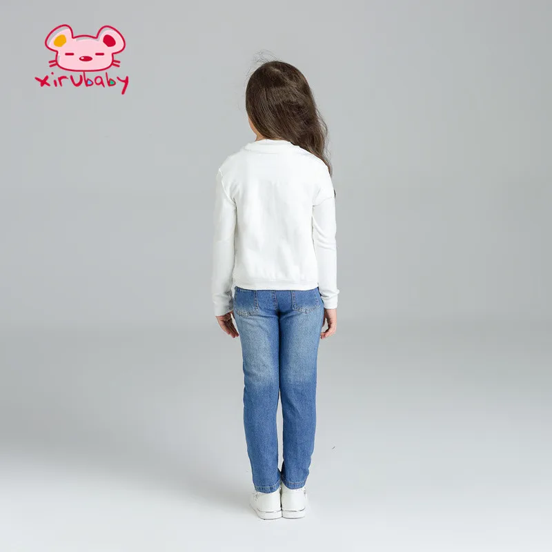 Xirubaby/весна осень комплект одежды для девочек с модным принтом розовое пальто +