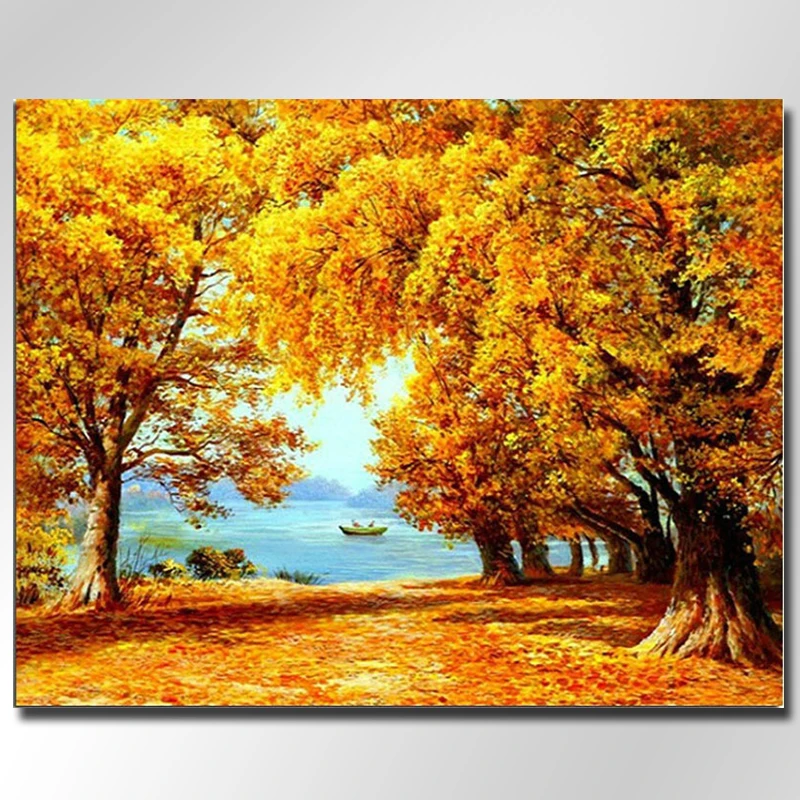 Алмазная 5D мозаика с рисунком в виде пруда|Алмазная и вышивка| |