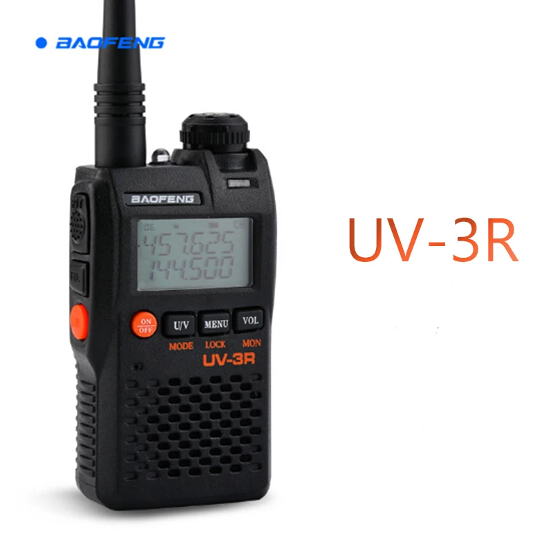 BaoFeng UV 3R портативная рация 2 Вт 16CH 174 136 МГц двухдиапазонный ЖК дисплей радио мини