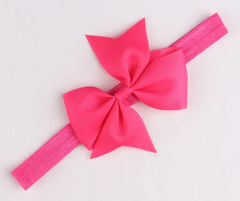 Retail 1pcs Lovely Girls Headbands With Ribbon Bow Flower Artificial Elastic Hair Bows Hairbands Summer Style Accessories | Детская