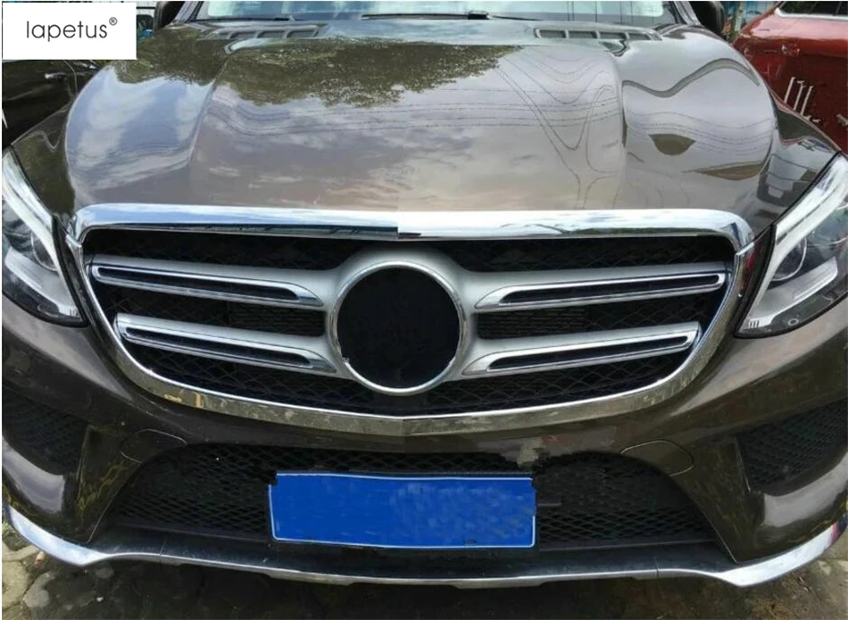 Аксессуары Lapetus для Mercedes Benz GLE ( W116) 2015 2016 2017 Передняя головка решетка гриль крышка