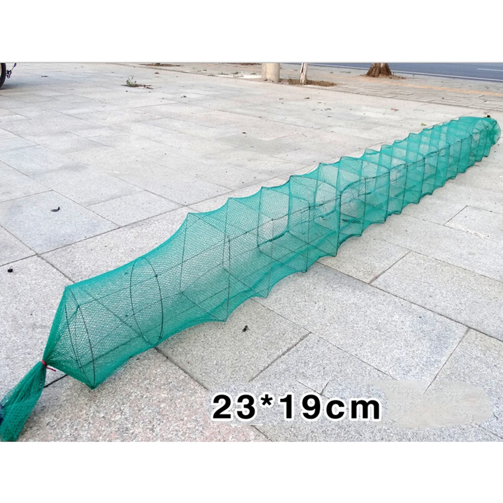 Портативная рыболовная сеть с 19 интервалами приманка клетка для креветок