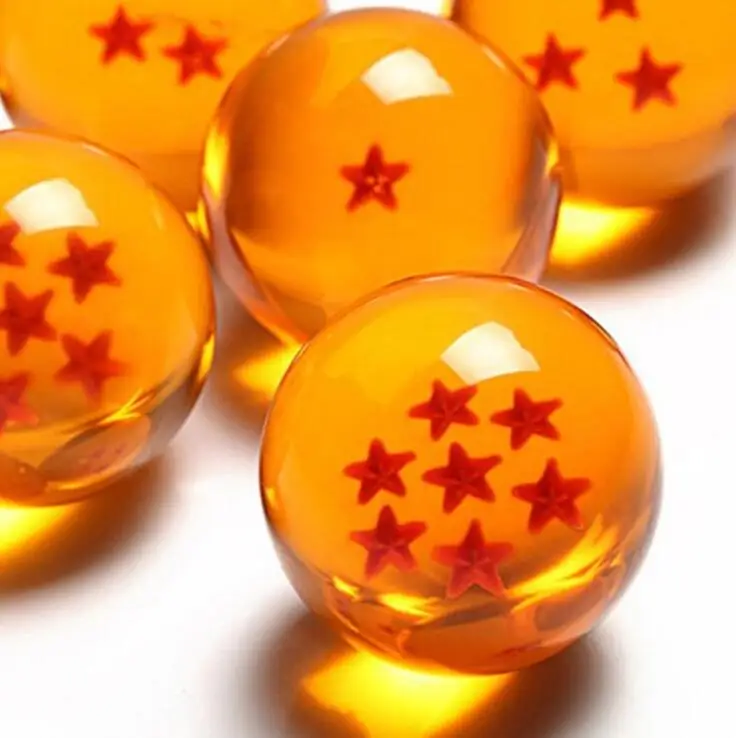 Dragon Ball Хрустальные шарики 3 5 см Набор из 7 шт. шары полный набор Новый в коробке