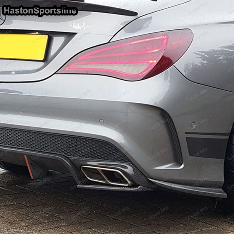 MIX Стиль стекловолокна Грунтовка заднего бампера сплиттер для Mercedes Benz CLA W117 CLA250 CLA260 CLA45 AMG 2013
