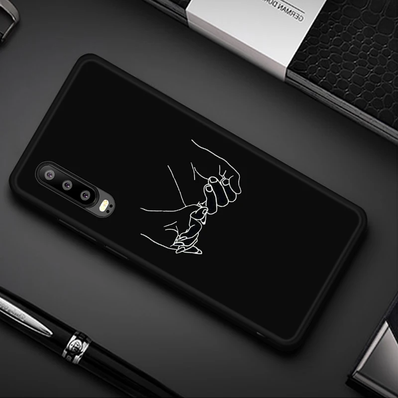 Матовый чехол для телефона huawei P30 P20 mate 20 10 Pro Lite для Honor 8X Max 8C 8A 10 9 Lite P Smart Plus чехол с сердечком
