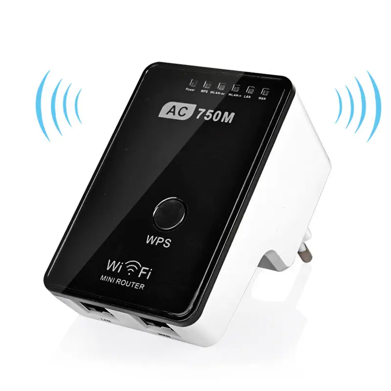 AC750 двухполосный маршрутизатор Wi Fi Range Extender точка доступа ретранслятор WPS w/мини