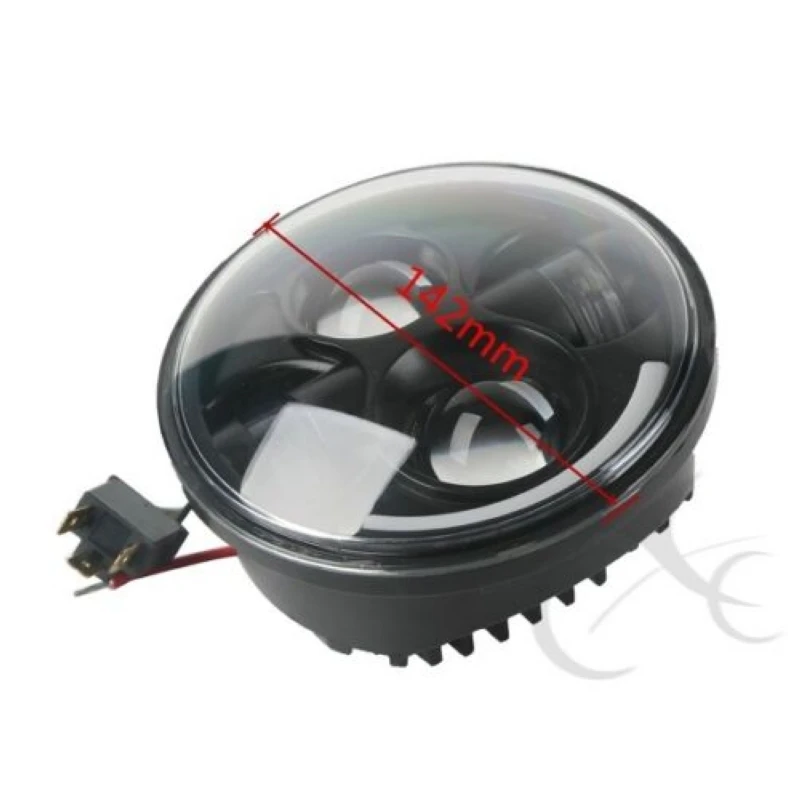 Фары светодиодные черные/хромированные 5 75/5/3/4 дюймов для Harley 08 11 FLSTSB| |