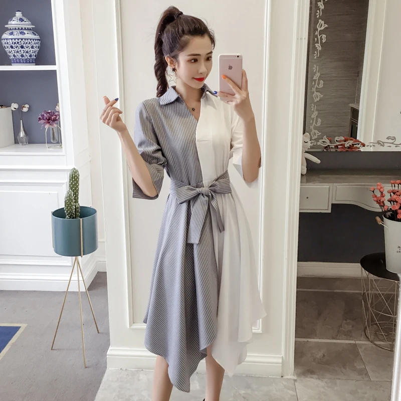 Для женщин Мода летнее платье 2019 прилив хан был тонкий в Длинные Платья