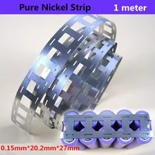 1 Meter Pure Nickel Strip 99.96% Lithium Battery Nickel Strips For 18650 Battery Pack 2P Spot Welding Nickel Belt