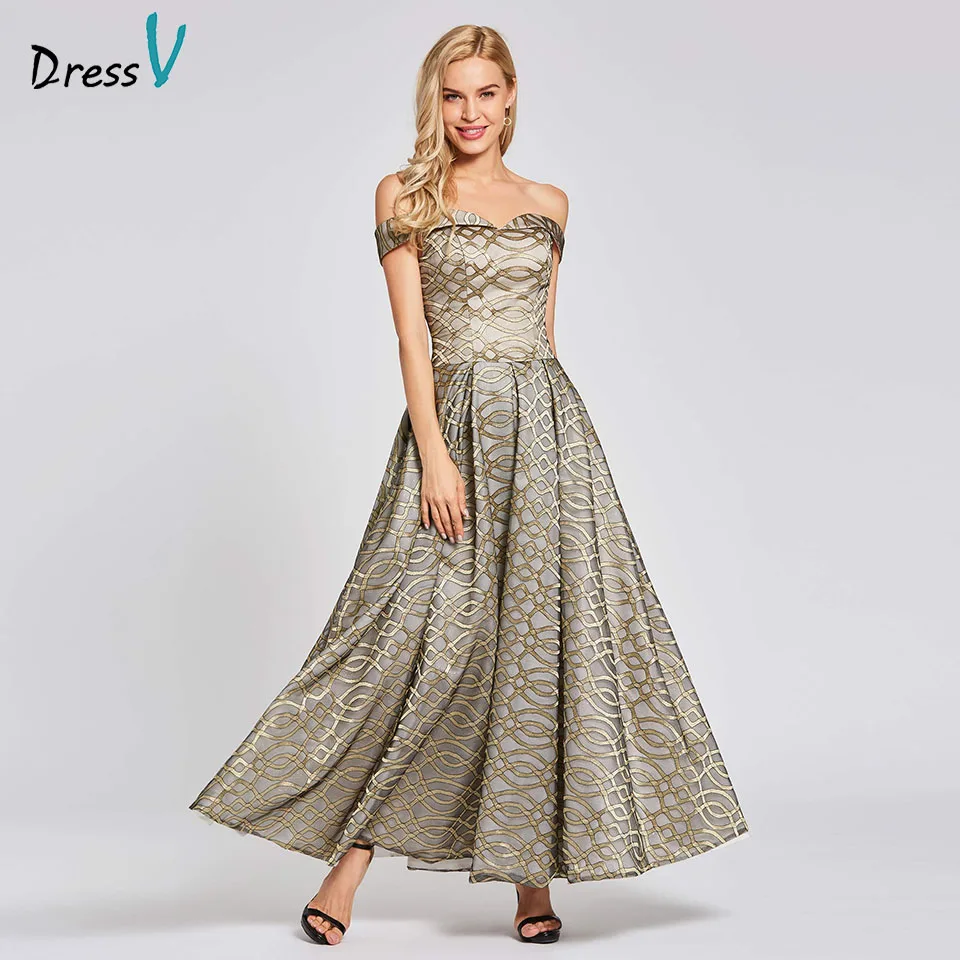 Dressv Красный вечернее платье Дешевые с открытыми плечами на молнии Кружева Линия длина до пола Свадебная вечеринка торжественное платье вечернее платье es
