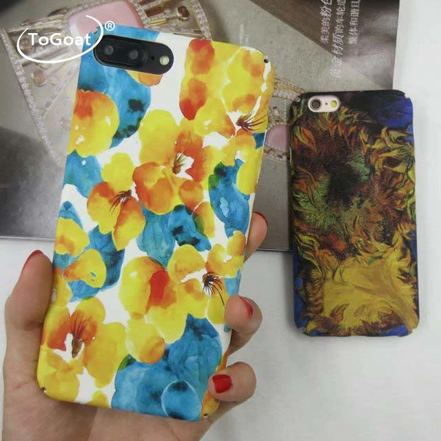 Togoat цветок case для iphone 7 красочный мультфильм цветочные телефон случаи мода