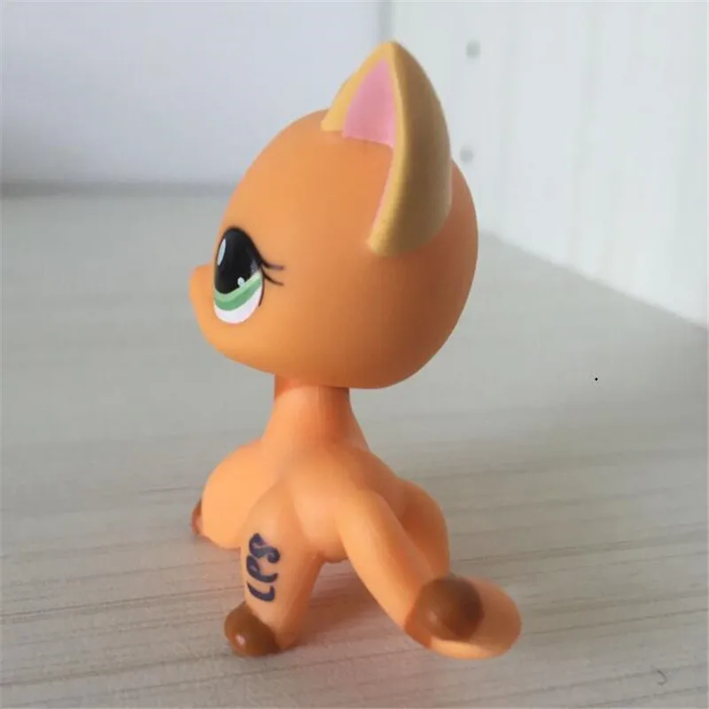 Магазин домашних животных Lps игрушки #852 желтые короткие волосы кошка старая