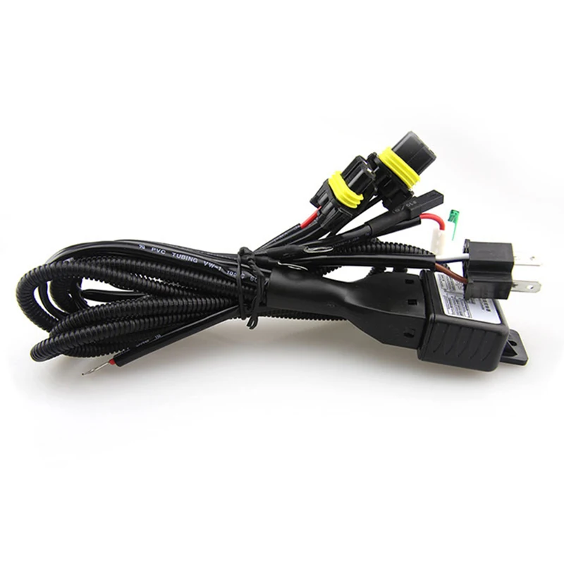 Автомобильный 12V 35 W/55 W H4 3 Биксеноновая лампочка релейный жгут для линзы