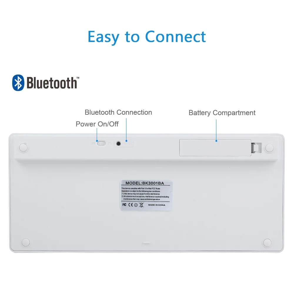 Русская французская Арабская испанская Беспроводная клавиатура Bluetooth 3,0 клавиатура для iPad планшет ноутбук Поддержка iOS Windows Android система