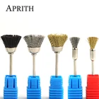 7 видов сверл для ногтей, медная проволока, щетка для очистки 332 '', вращающиеся маникюрные электрические дрели, аксессуары, инструменты для дизайна ногтей