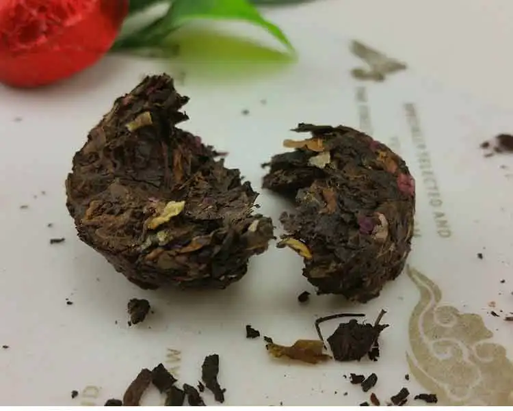 Yr Rose Mini Ripe Pu-erh Tuocha, Yunnan Shu Pu-erh подарочная упаковка 75 г