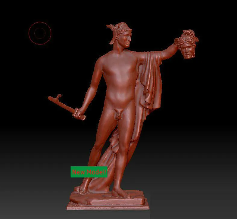 3d-модель формат stl 3D твердая модель вращающаяся скульптура для станка с ЧПУ Perseus |
