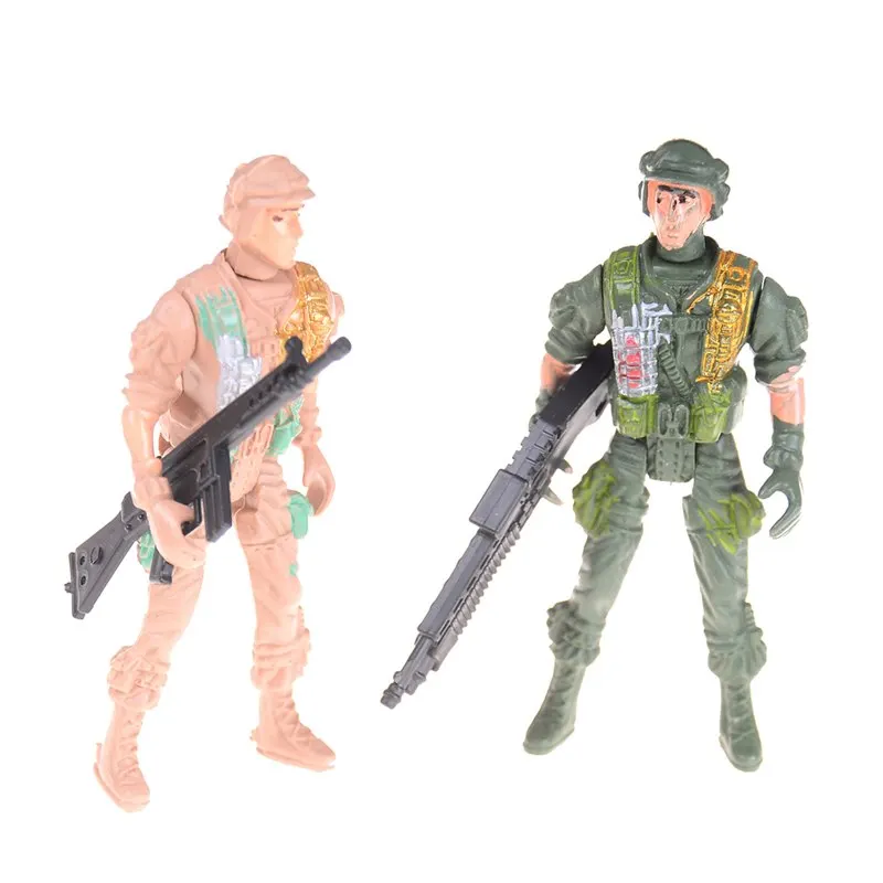 2 военных фигурки спецназа в наборе. Модель игрушки солдат для мальчиков. 9см.