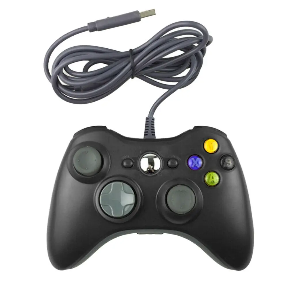 Данных лягушка USB проводной геймпад для Xbox 360 контроллер Джойстик для официальный Microsoft PC контроллер для Windows 7 8 10