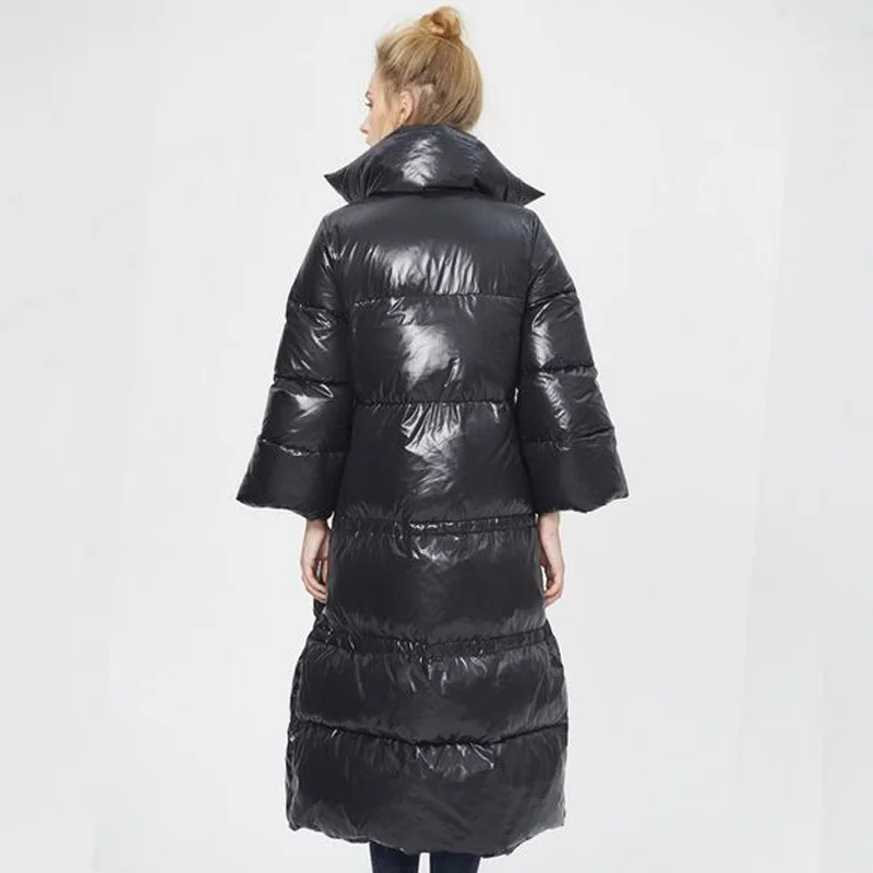 Куртка женская длинная теплая белая большого размера 2019|jacket down|jacket down womenjacket fashion |