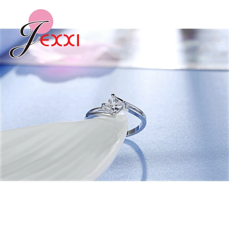 Женские кольца из стерлингового серебра 925 пробы с фианитами AAA + CZ модное кольцо