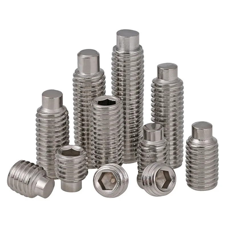 

Socket Set Screw Stainless Steel 100pcs/lot Hex Din915 M6 Stainlness High Quality Service Electrical With Dog Point Axk