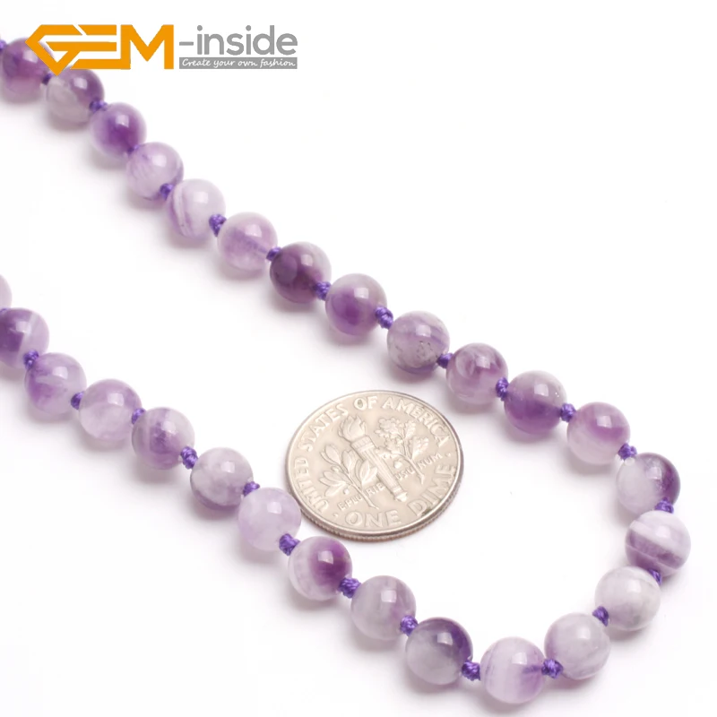 Натуральный смешанный камень аметист ожерелье Счастливый Камень для Водолея