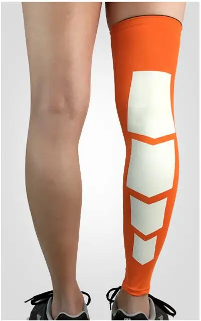 HX004 Orange Спортивные защитные гетры из дышащей лайкры, новинка, компрессионные наколенники для велоспорта, бега, баскетбола, гетры - Цвет: HX004 Orange