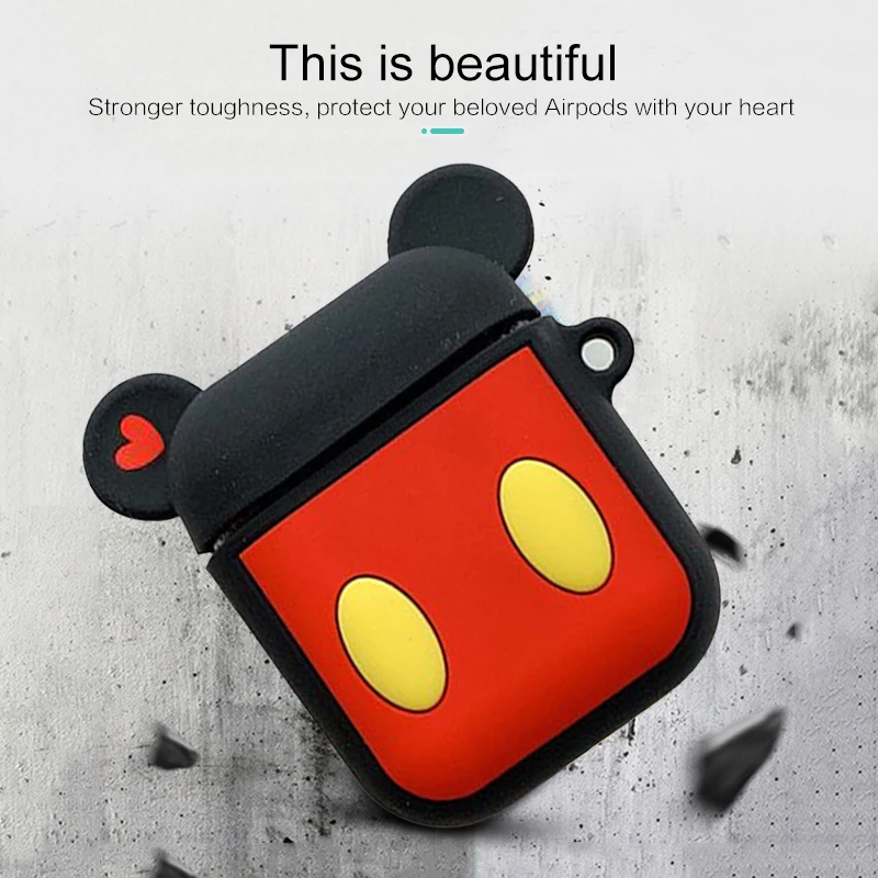 3D милый чехол для наушников disney, чехол для гарнитуры для Apple Airpods, чехол для зарядки, милые наушники для девочки, мультяшная коробка для airpod, чехол