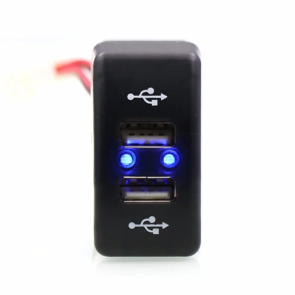 Зарядное устройство для автомобиля с двумя портами USB 5V 2.1A/2.1A Дополнительный