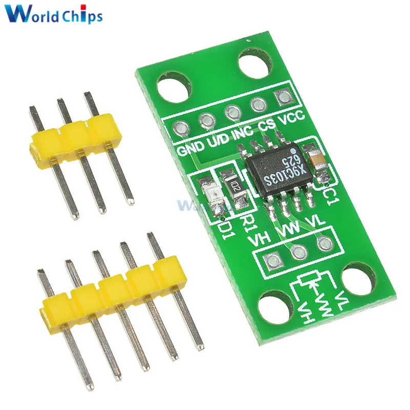 Цифровой потенциометр X9C103S плата модуль DC3V 5V для Arduino|digital potentiometer|arduino digital