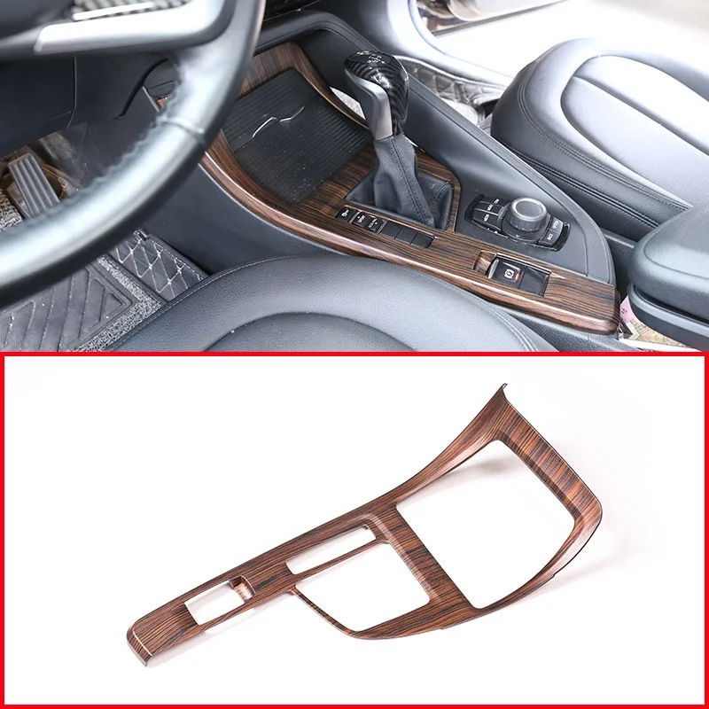 

Pine Wood Grain For BMW X1 F48 2016-2018 For BMW X2 F47 2018 Center Console Decoration Frame Trim Car Accessories for LHD